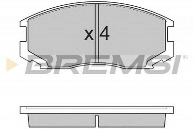 BREMSI bp2732 -  Комплект тормозных колодок, дисковый тормоз
