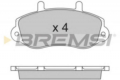 BREMSI bp2767 -  Комплект тормозных колодок, дисковый тормоз