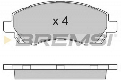 BREMSI bp2820 -  Комплект тормозных колодок, дисковый тормоз