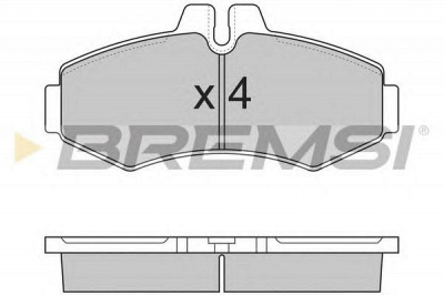 BREMSI bp2821 -  Комплект тормозных колодок, дисковый тормоз