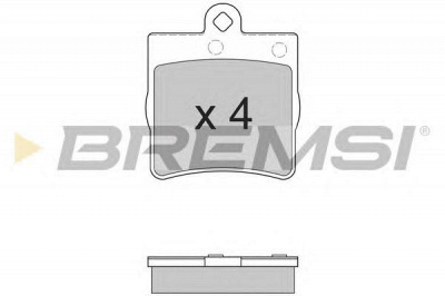 BREMSI bp2861 -  Комплект тормозных колодок, дисковый тормоз