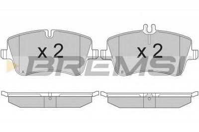 BREMSI bp2896 -  Комплект тормозных колодок, дисковый тормоз