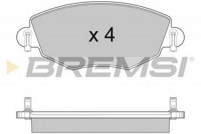 BREMSI bp2926 -  Комплект тормозных колодок, дисковый тормоз
