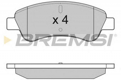 BREMSI bp2928 -  Комплект тормозных колодок, дисковый тормоз