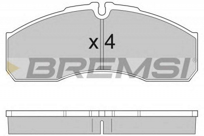 BREMSI bp2952 -  Комплект тормозных колодок, дисковый тормоз