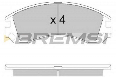 BREMSI bp2953 -  Комплект тормозных колодок, дисковый тормоз