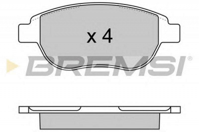 BREMSI bp2972 -  Комплект тормозных колодок, дисковый тормоз