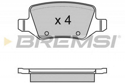 BREMSI bp2983 -  Комплект тормозных колодок, дисковый тормоз
