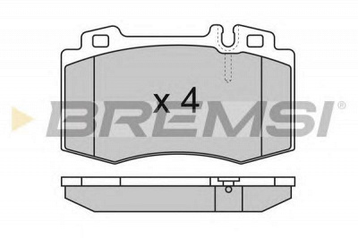 BREMSI bp2986 -  Комплект тормозных колодок, дисковый тормоз