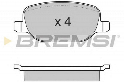 BREMSI bp3024 -  Комплект тормозных колодок, дисковый тормоз