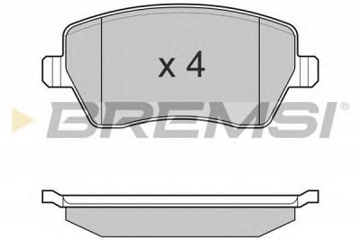BREMSI bp3026 -  Комплект тормозных колодок, дисковый тормоз