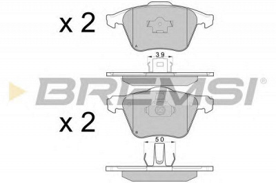 BREMSI bp3062 -  Комплект тормозных колодок, дисковый тормоз