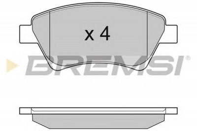 BREMSI bp3072 -  Комплект тормозных колодок, дисковый тормоз