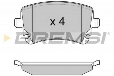 BREMSI bp3086 -  Комплект тормозных колодок, дисковый тормоз
