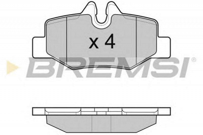 BREMSI bp3101 -  Комплект тормозных колодок, дисковый тормоз