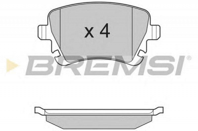 BREMSI bp3130 -  Комплект тормозных колодок, дисковый тормоз