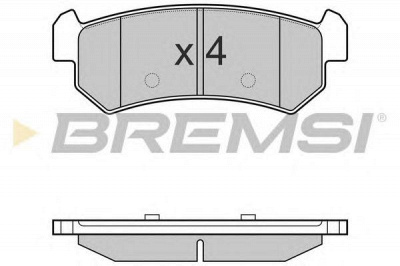 BREMSI bp3148 -  Комплект тормозных колодок, дисковый тормоз