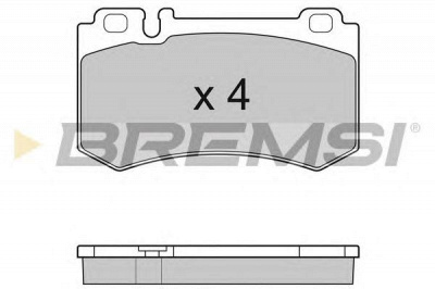 BREMSI bp3164 -  Комплект тормозных колодок, дисковый тормоз