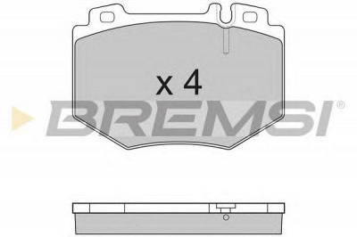 BREMSI bp3166 -  Комплект тормозных колодок, дисковый тормоз