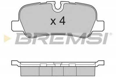 BREMSI bp3207 -  Комплект тормозных колодок, дисковый тормоз
