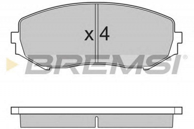BREMSI bp3244 -  Комплект тормозных колодок, дисковый тормоз