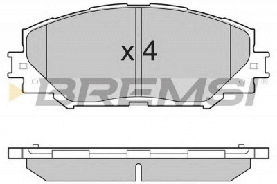 BREMSI bp3251 -  Комплект тормозных колодок, дисковый тормоз