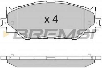 BREMSI bp3254 -  Комплект тормозных колодок, дисковый тормоз