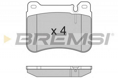BREMSI bp3265 -  Комплект тормозных колодок, дисковый тормоз