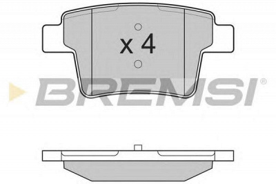 BREMSI bp3266 -  Комплект тормозных колодок, дисковый тормоз