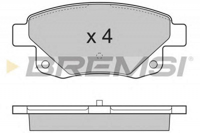 BREMSI bp3275 -  Комплект тормозных колодок, дисковый тормоз
