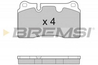 BREMSI bp3289 -  Комплект тормозных колодок, дисковый тормоз