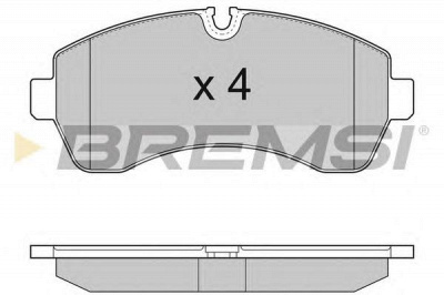 BREMSI bp3290 -  Комплект тормозных колодок, дисковый тормоз