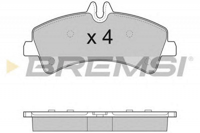 BREMSI bp3291 -  Комплект тормозных колодок, дисковый тормоз