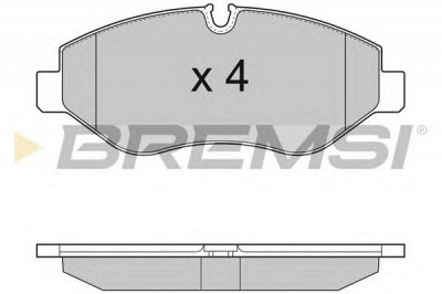 BREMSI bp3292 -  Комплект тормозных колодок, дисковый тормоз