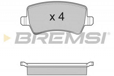 BREMSI bp3298 -  Комплект тормозных колодок, дисковый тормоз