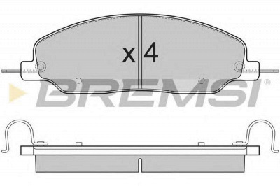 BREMSI bp3312 -  Комплект тормозных колодок, дисковый тормоз