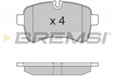 BREMSI bp3315 -  Комплект тормозных колодок, дисковый тормоз