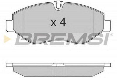 BREMSI bp3324 -  Комплект тормозных колодок, дисковый тормоз
