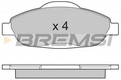 BREMSI bp3364 -  Комплект тормозных колодок, дисковый тормоз