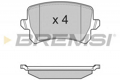 BREMSI bp3366 -  Комплект тормозных колодок, дисковый тормоз