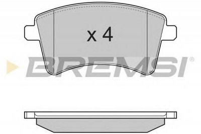 BREMSI bp3367 -  Комплект тормозных колодок, дисковый тормоз
