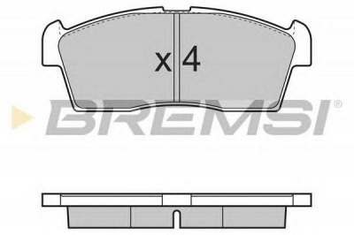 BREMSI bp3380 -  Комплект тормозных колодок, дисковый тормоз