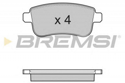 BREMSI bp3384 -  Комплект тормозных колодок, дисковый тормоз