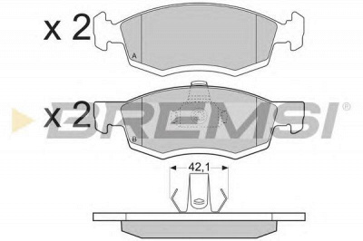 BREMSI bp3391 -  Комплект тормозных колодок, дисковый тормоз