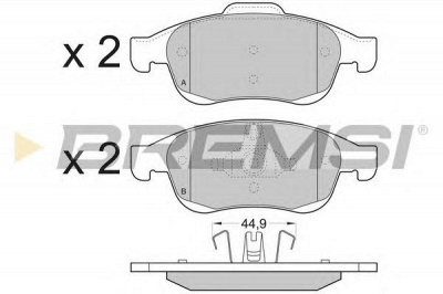 BREMSI bp3392 -  Комплект тормозных колодок, дисковый тормоз