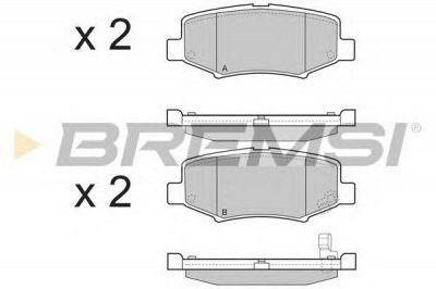 BREMSI bp3398 -  Комплект тормозных колодок, дисковый тормоз