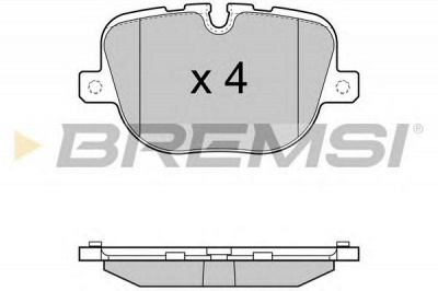 BREMSI bp3416 -  Комплект тормозных колодок, дисковый тормоз