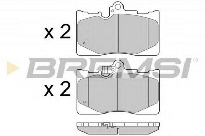 BREMSI bp3418 -  Комплект тормозных колодок, дисковый тормоз