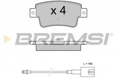 BREMSI bp3427 -  Комплект тормозных колодок, дисковый тормоз