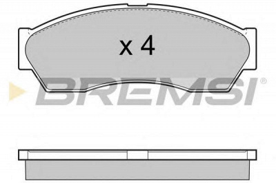 BREMSI bp3434 -  Комплект тормозных колодок, дисковый тормоз